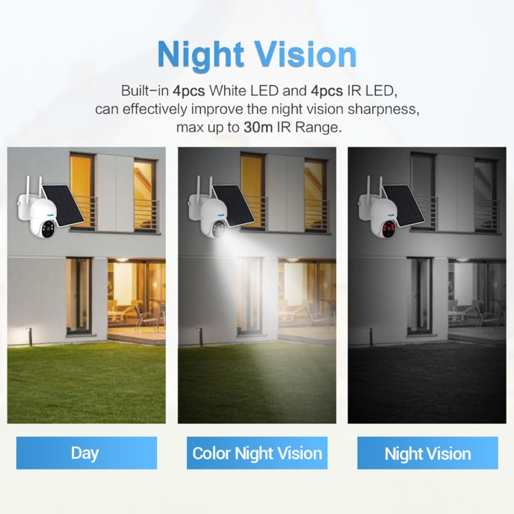 ESCAM QF255 2.0 Million Pixels 1080P HD WiFi Solar Camera, Support Two-way Voice & PIR Motion Detection & Night Vision & TF Card, QF255 ESCAM QF255 2.0 Million Pixels 1080P HD WiFi Solar Camera, Support Two-way Voice & PIR Motion Detection & Night Vision & TF Card, QF255